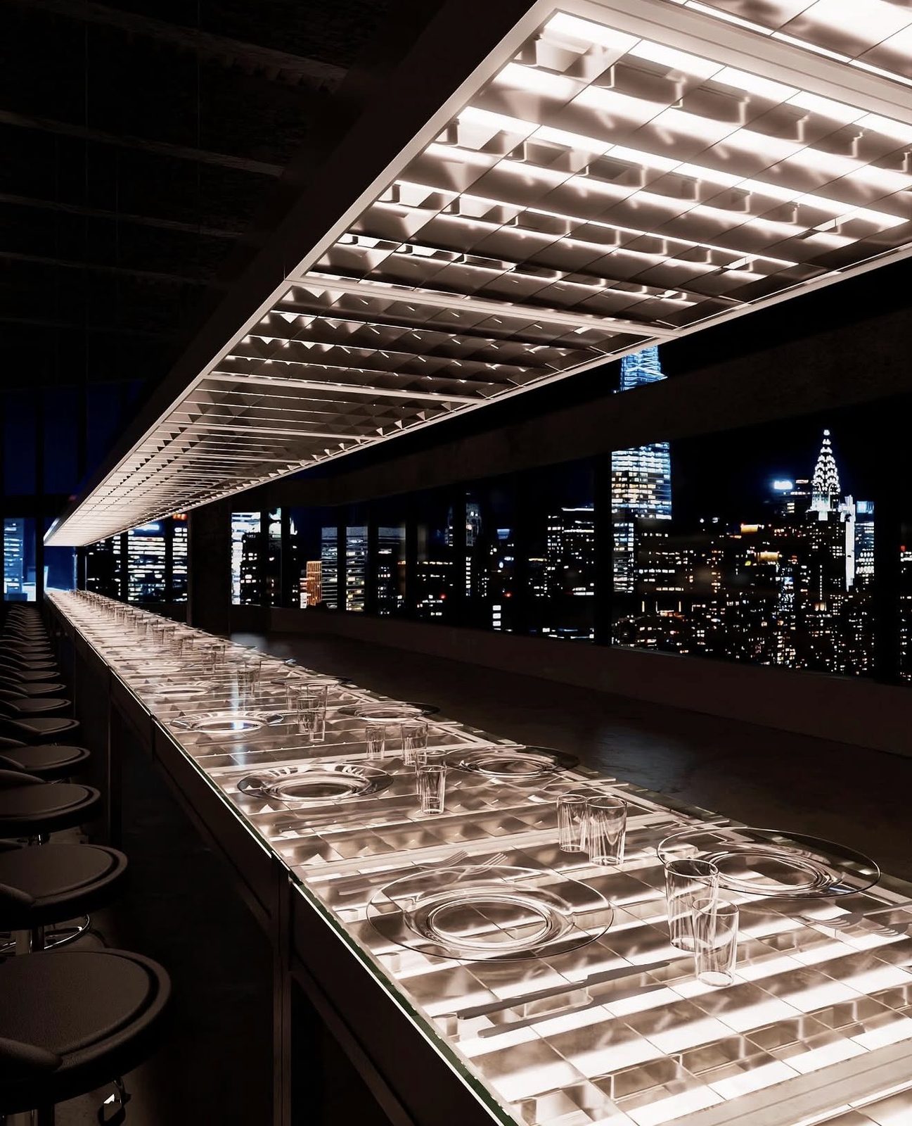 Skyline notturno